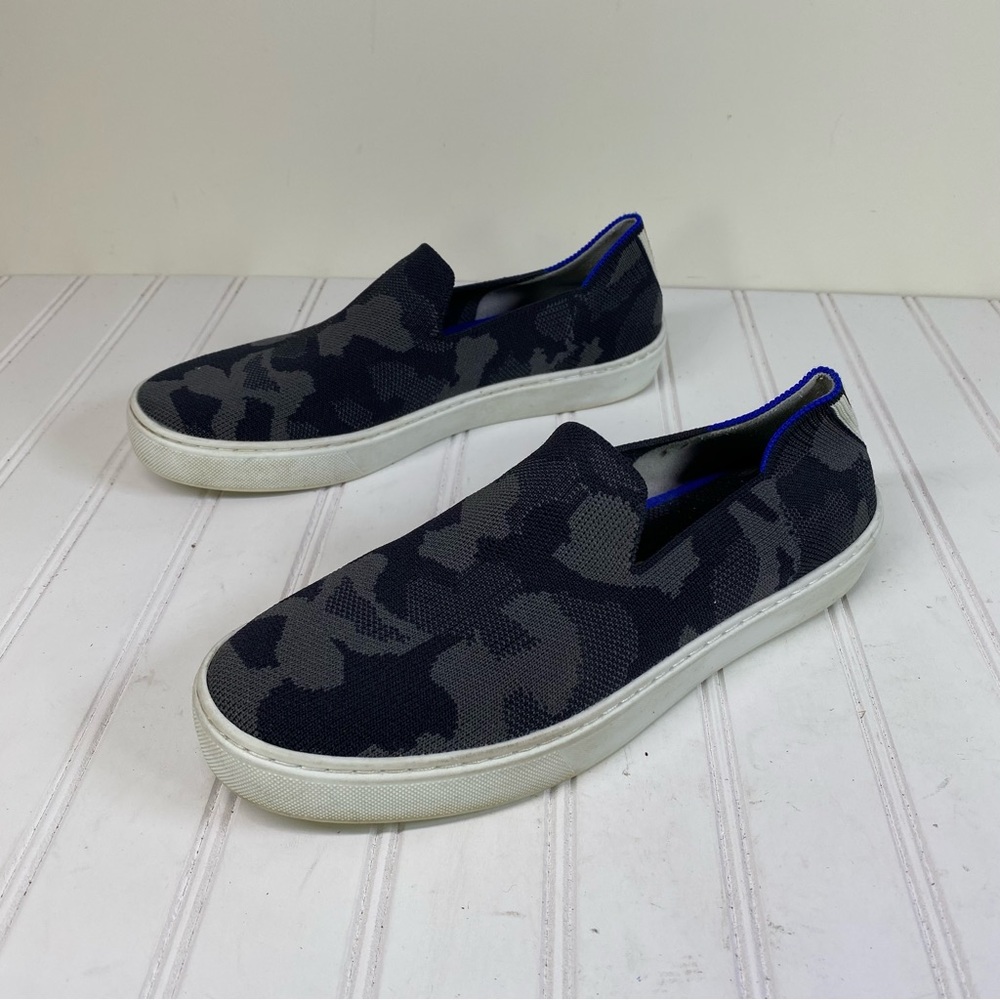 Rothy’s black & gray camo knit slip on sneakers - Picture 4 of 8
